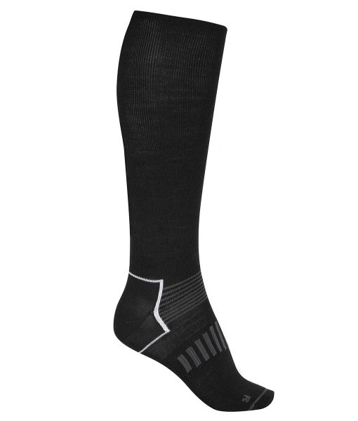 87147-C0100 Merino compression ski socks_black