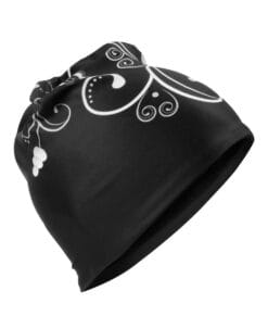 85842-C0103 Print Beanie JR-SR_black grey_01