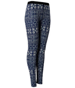 Bagheera MarinblåTurkos Merino Dalecarlian Pants II W är i 100% merinoull. Bilden visas snett framifrån.