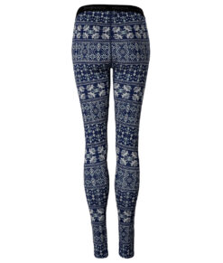 Bagheera MarinblåTurkos Merino Dalecarlian Pants II W är i 100% merinoull. Bilden visas bakifrån.
