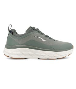 Zector är en grön/benvit, vattentät sneaker designad för hög komfort och daglig användning. Visad från sidan.