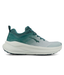 Bagheera sigma en grå djuphavsblå lätt bekväm sneaker i unisexmodell. Bilden visar skon högerifrån mot vit studiobakgrund.