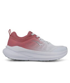 Bagheera sigma en vit rosa lätt bekväm sneaker i unisexmodell. Bilden visar skon högerifrån mot vit studiobakgrund.