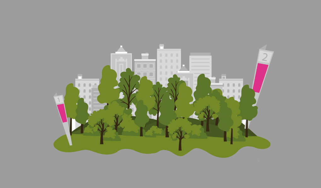 Hittaut illustration på grå bakgrund.