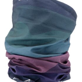 Multifärgad tube i en studio med ljusgrå bakgrund. Bilden visar tuben framifrån.